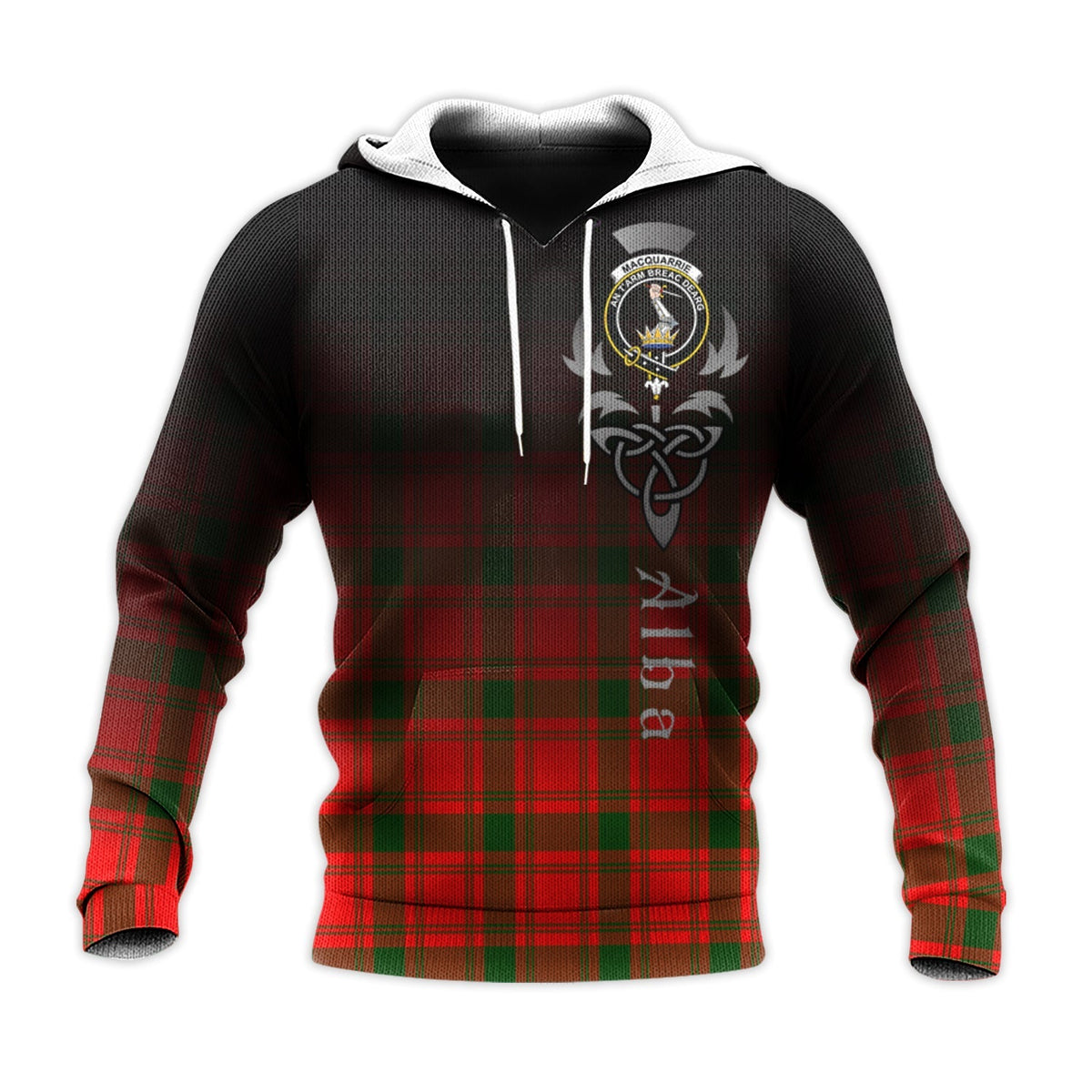 MacQuarrie Modern Tartan Hoodie - Alba Celtic Style