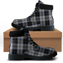 Menzies Black Dress Tartan All Season Boots