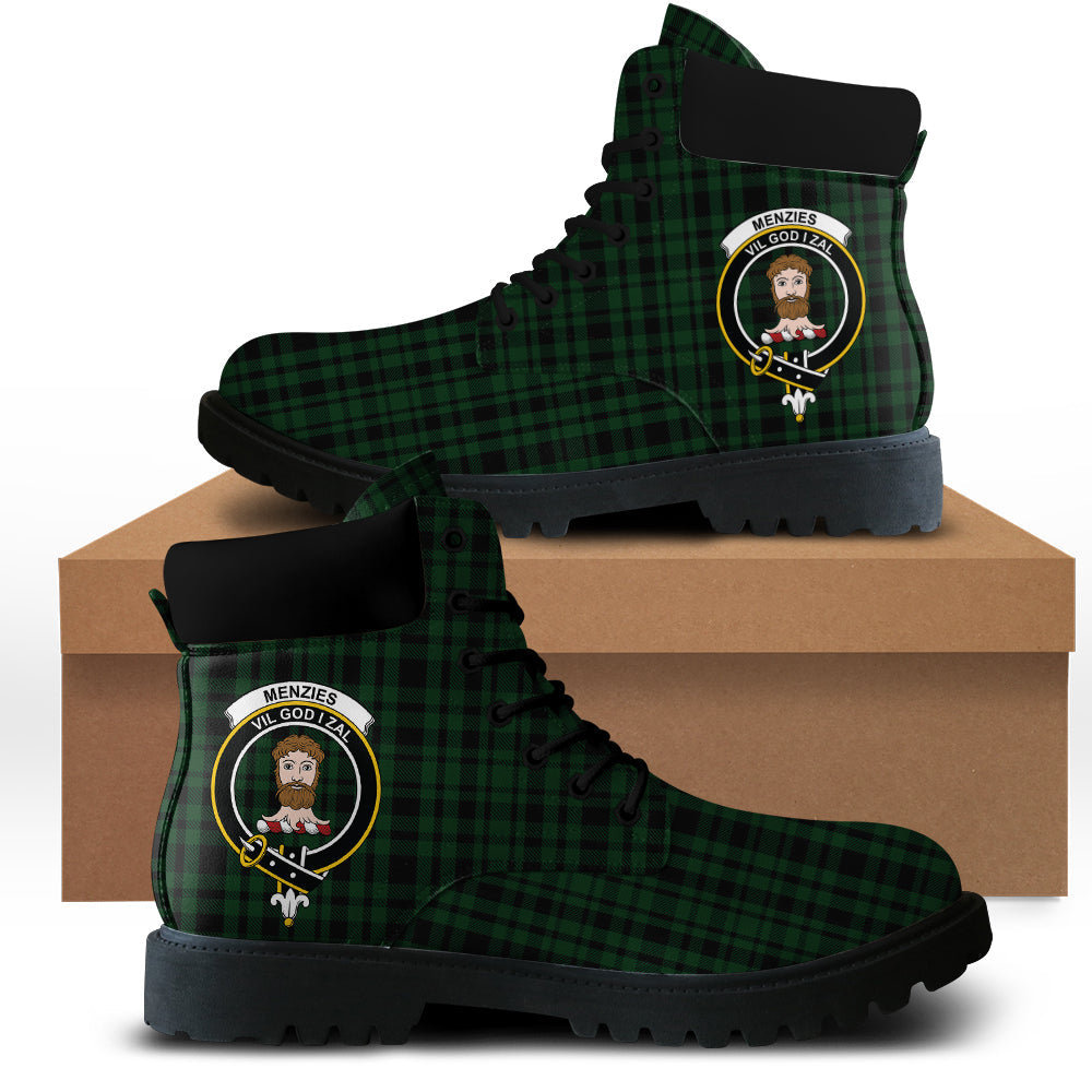 Menzies Green Tartan All Season Boots