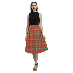 Morrison Red Ancient Tartan Aoede Crepe Skirt