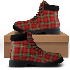 Morrison Red Modern Tartan All Season Boots