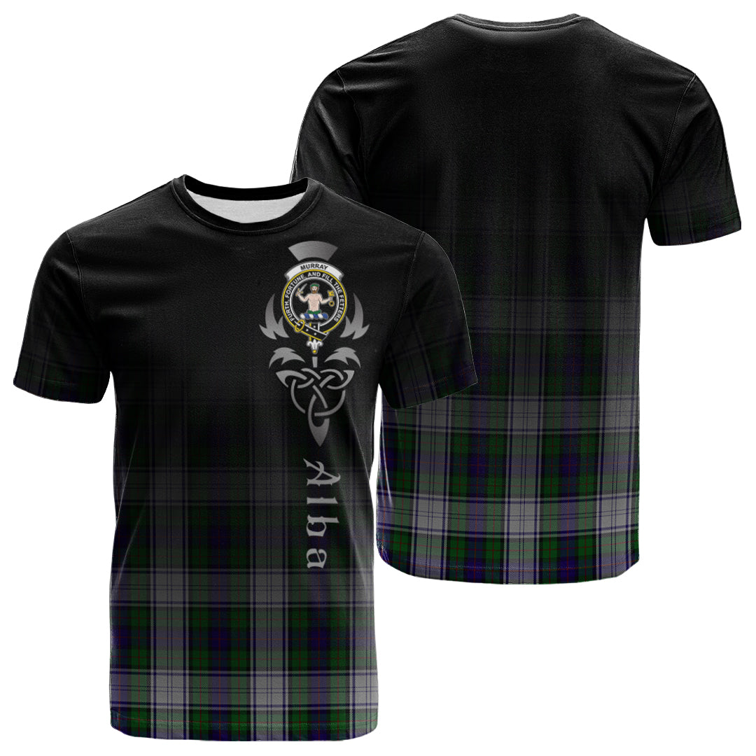 Murray Of Atholl Dress Tartan Crest T-shirt - Alba Celtic Style