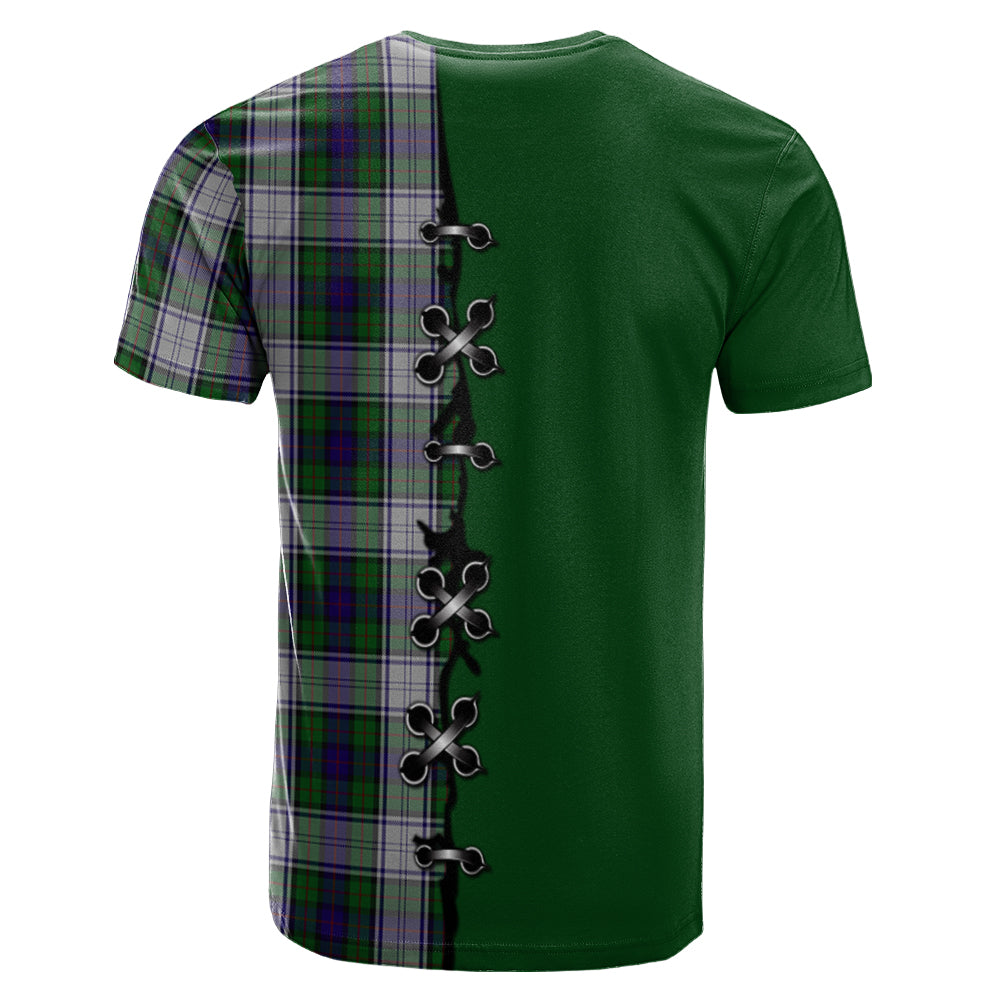 Murray of Atholl Dress Tartan T-shirt - Lion Rampant And Celtic Thistle Style