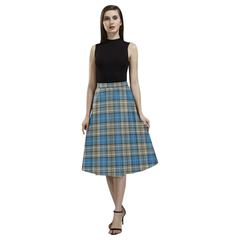 Napier Ancient Tartan Aoede Crepe Skirt