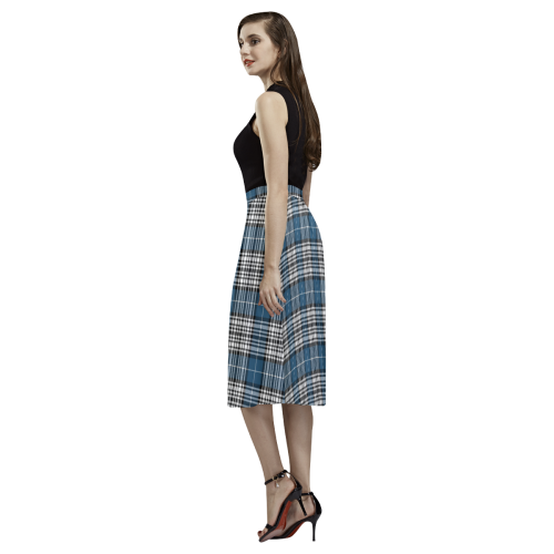 Napier Modern Tartan Aoede Crepe Skirt