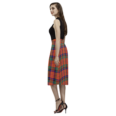 Nicolson Ancient Tartan Aoede Crepe Skirt
