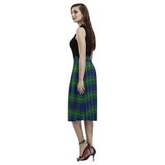 Oliphant Modern Tartan Aoede Crepe Skirt