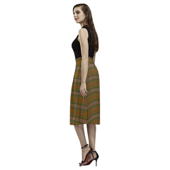Scott Brown Modern Tartan Aoede Crepe Skirt