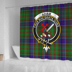 Adam Tartan Crest Shower Curtain