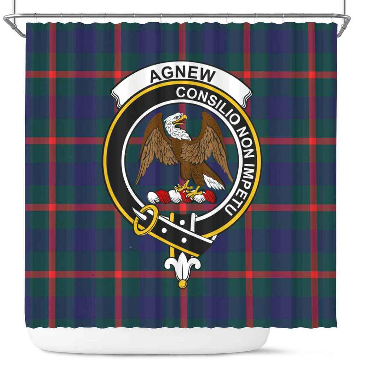 Agnew Tartan Crest Shower Curtain