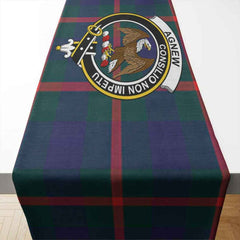 Agnew Tartan Crest Table Runner - Cotton table runner