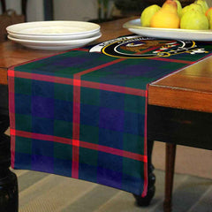 Agnew Tartan Crest Table Runner - Cotton table runner