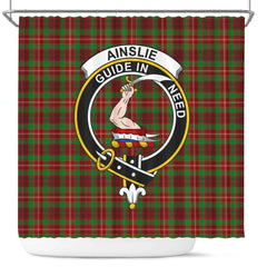 Ainslie Tartan Crest Shower Curtain