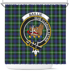 Baillie Tartan Crest Shower Curtain