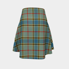 Balfour Blue Tartan Flared Skirt