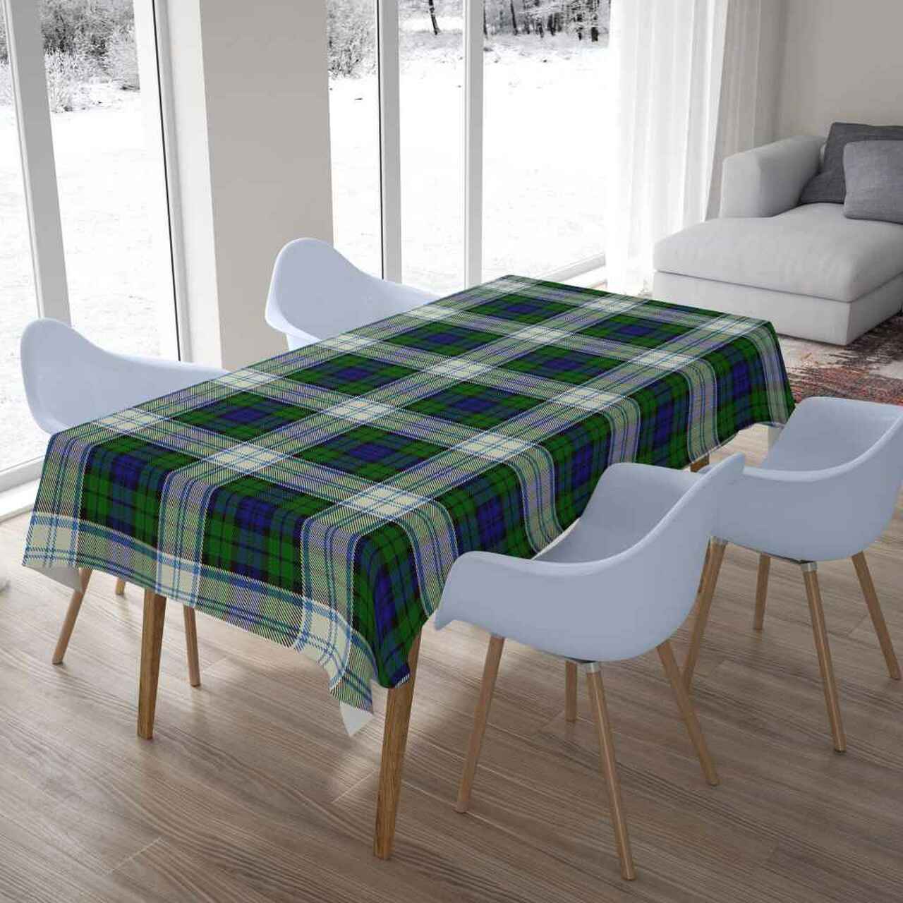 Blackwatch Dress Modern Tartan Tablecloth