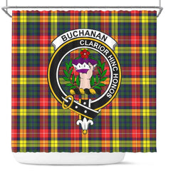 Buchanan Tartan Crest Shower Curtain