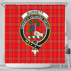 Burnett Tartan Crest Shower Curtain