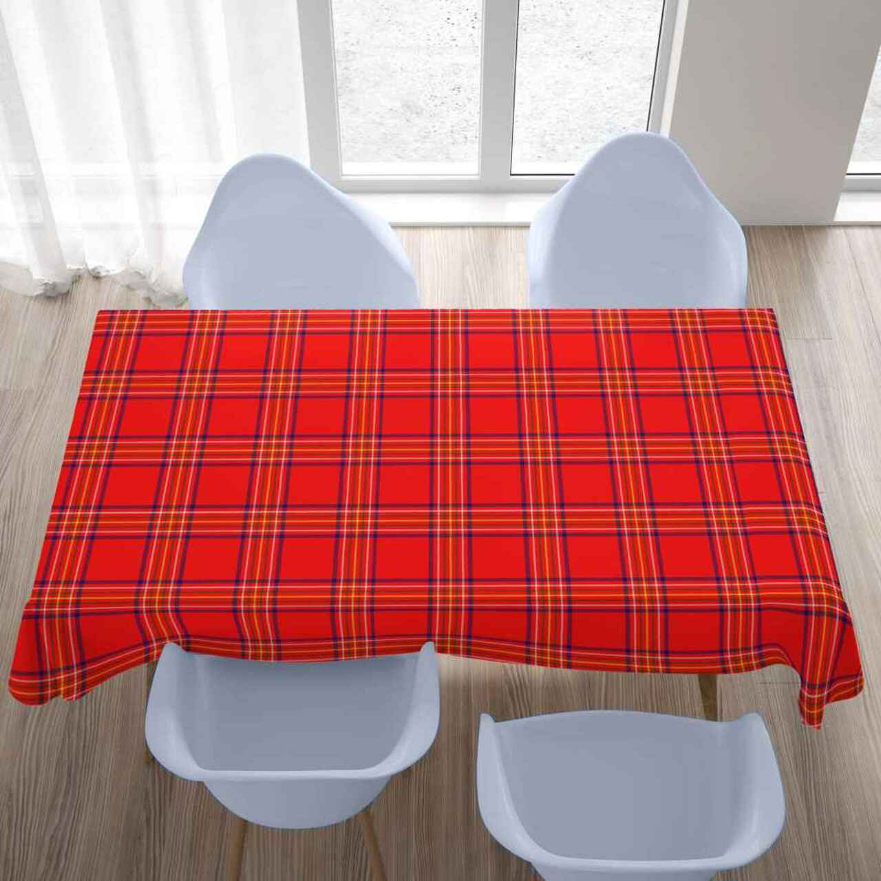 Burnett Modern Tartan Tablecloth