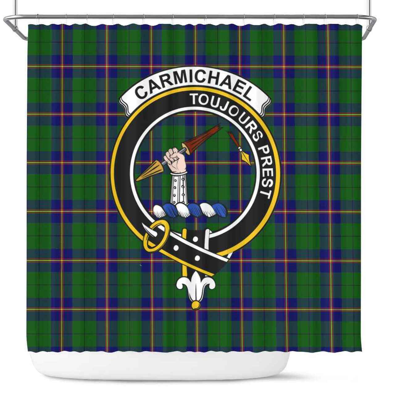 Carmichael Tartan Crest Shower Curtain