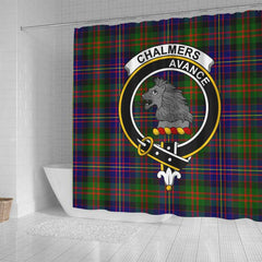 Chalmers Tartan Crest Shower Curtain