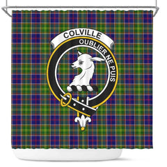 Colville Tartan Crest Shower Curtain