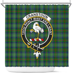 Cranstoun Tartan Crest Shower Curtain