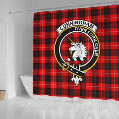 Cunningham Tartan Crest Shower Curtain