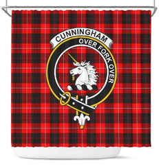 Cunningham Tartan Crest Shower Curtain