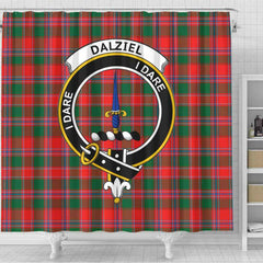 Dalziel Tartan Crest Shower Curtain