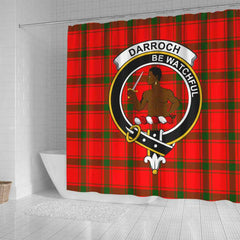 Darroch (Gourock) Tartan Crest Shower Curtain