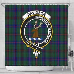 Davidson Tartan Crest Shower Curtain