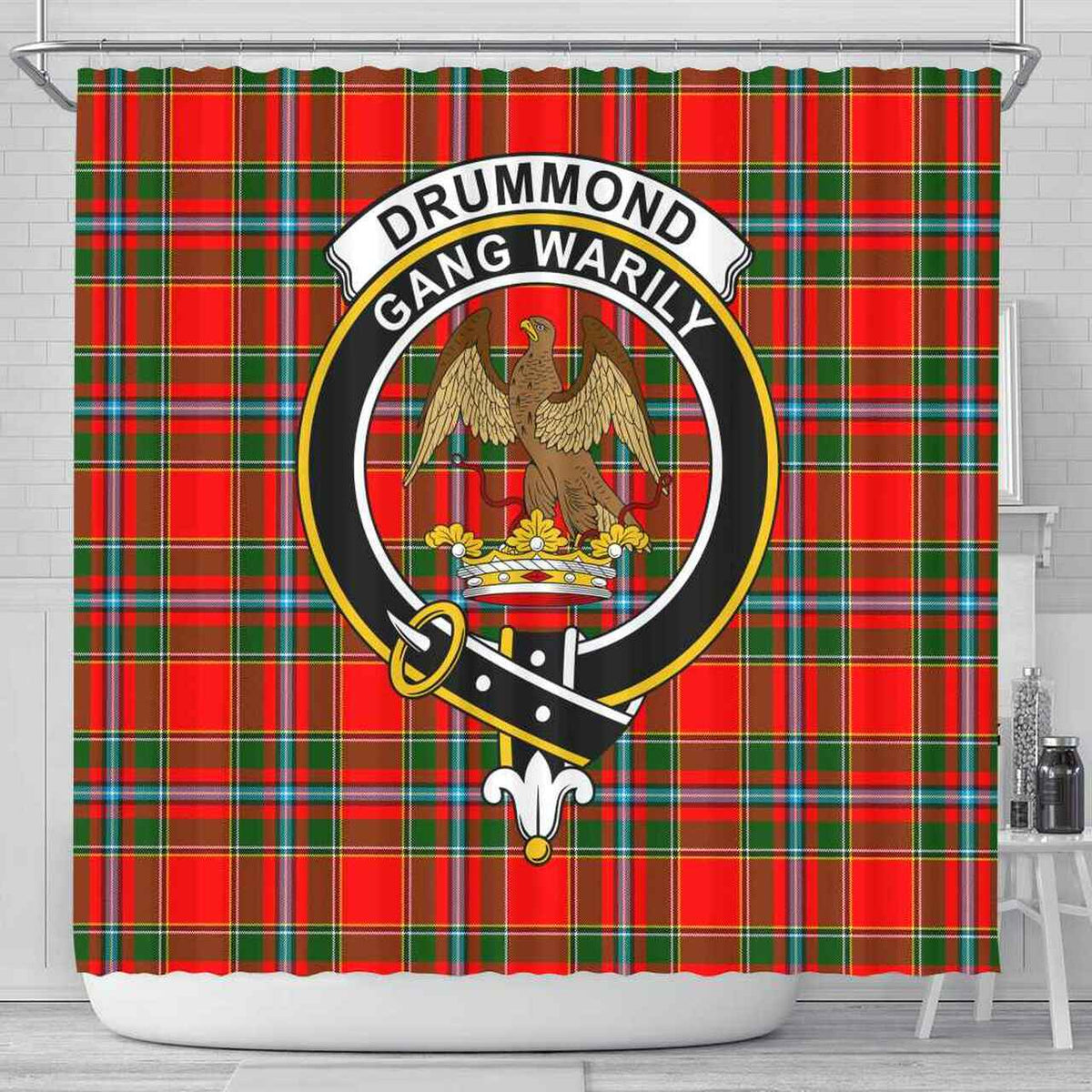 Drummond Tartan Crest Shower Curtain