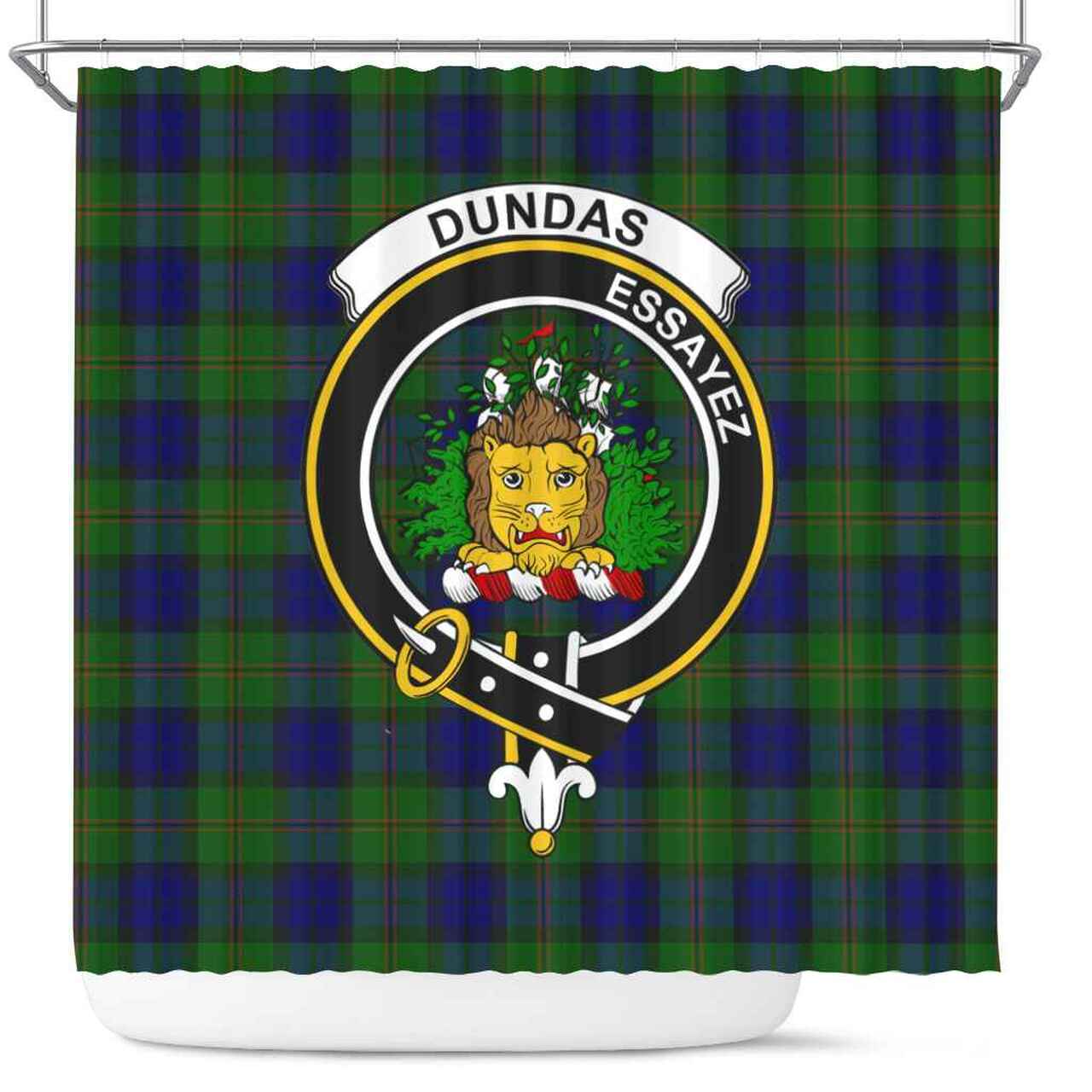 Dundas Tartan Crest Shower Curtain