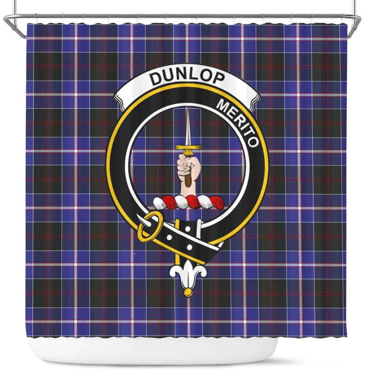 Dunlop Tartan Crest Shower Curtain