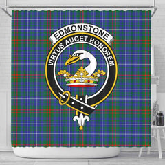 Edmonstone (of Duntreath) Tartan Crest Shower Curtain