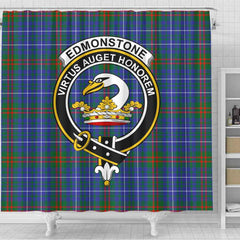 Edmonstone (of Duntreath) Tartan Crest Shower Curtain