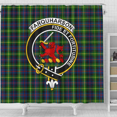 Farquharson Tartan Crest Shower Curtain