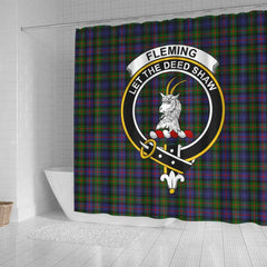 Fleming Tartan Crest Shower Curtain