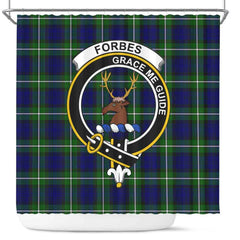 Forbes Tartan Crest Shower Curtain