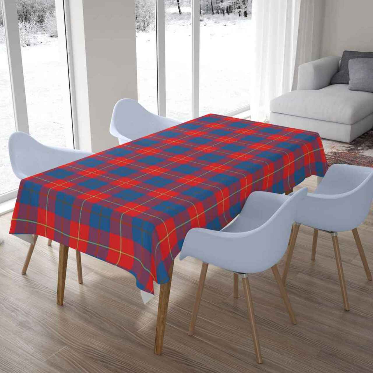 Galloway Red Tartan Tablecloth