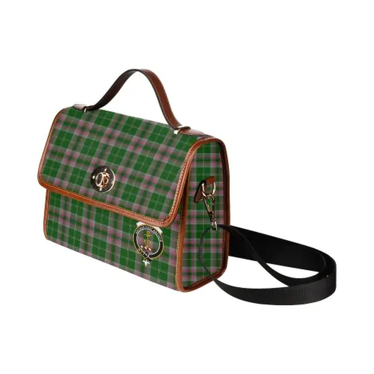 Gray Tartan Canvas Bag