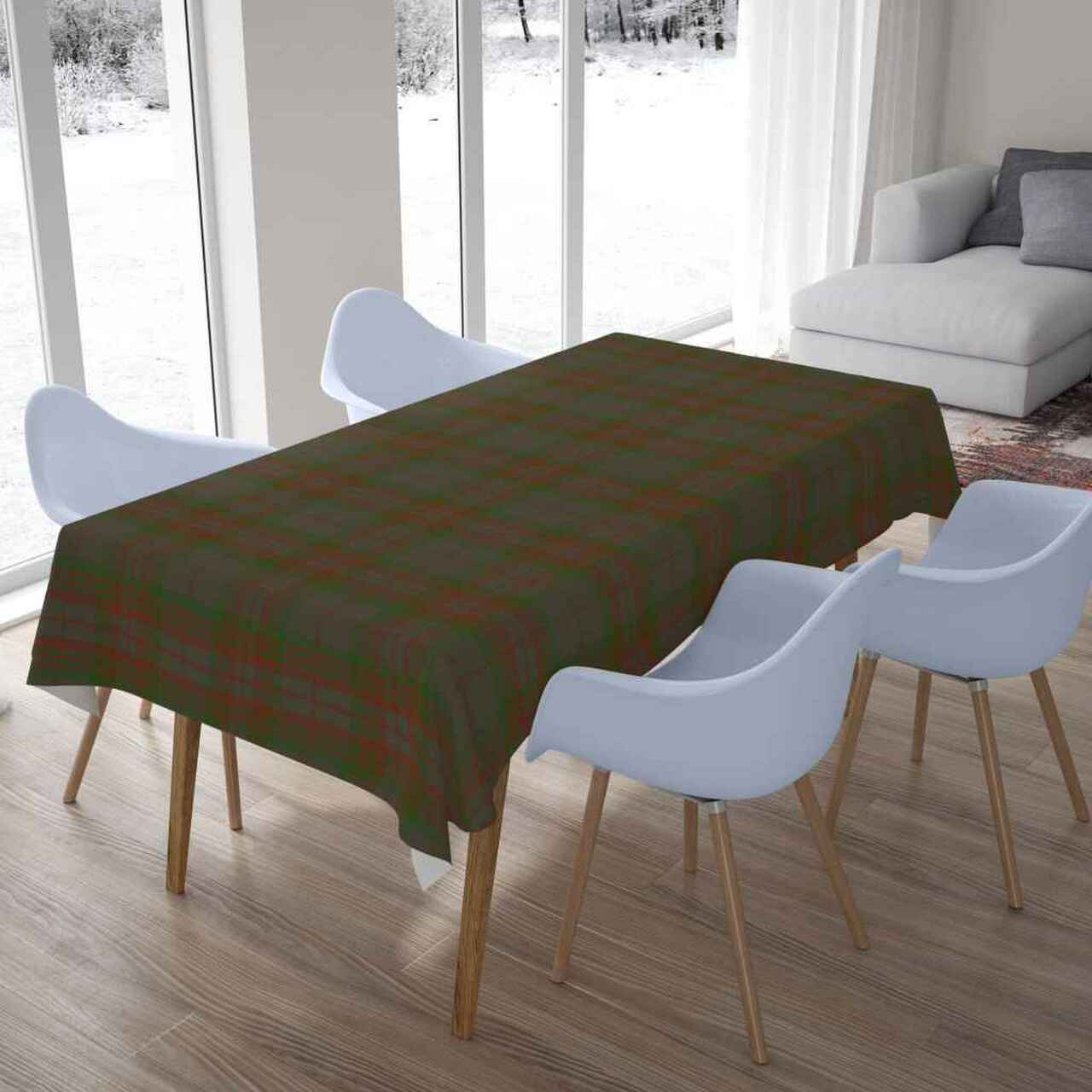 Gray Tartan Tablecloth