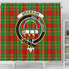 Grierson Tartan Crest Shower Curtain