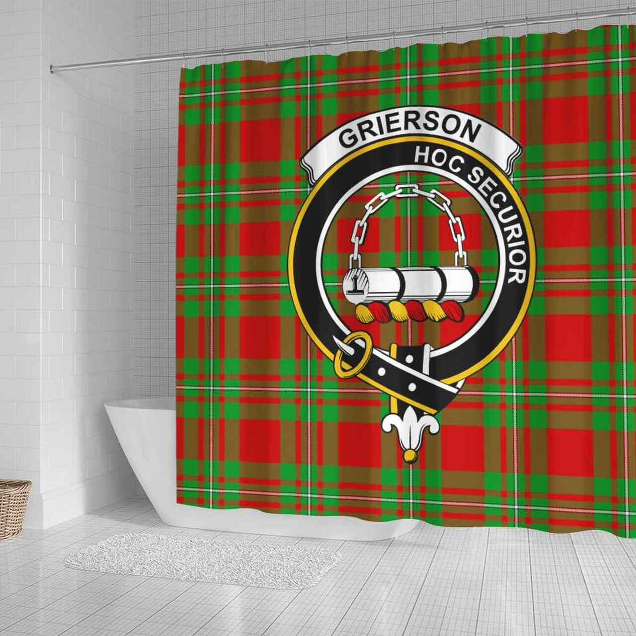 Grierson Tartan Crest Shower Curtain