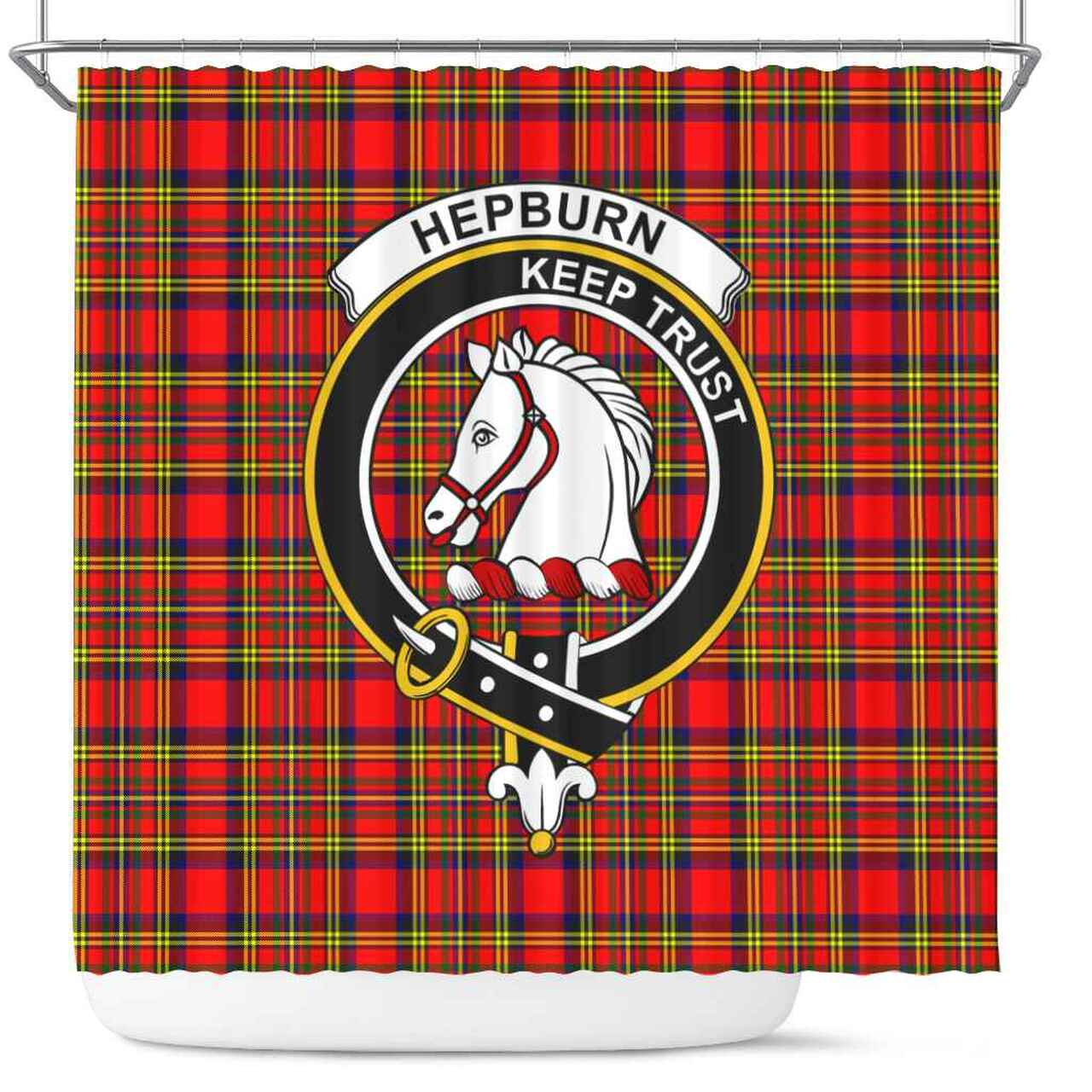 Hepburn Tartan Crest Shower Curtain