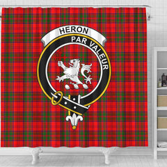 Heron Tartan Crest Shower Curtain