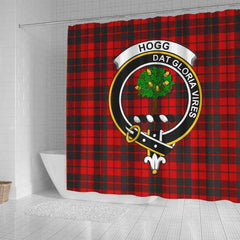 Hogg (or Hog) Tartan Crest Shower Curtain