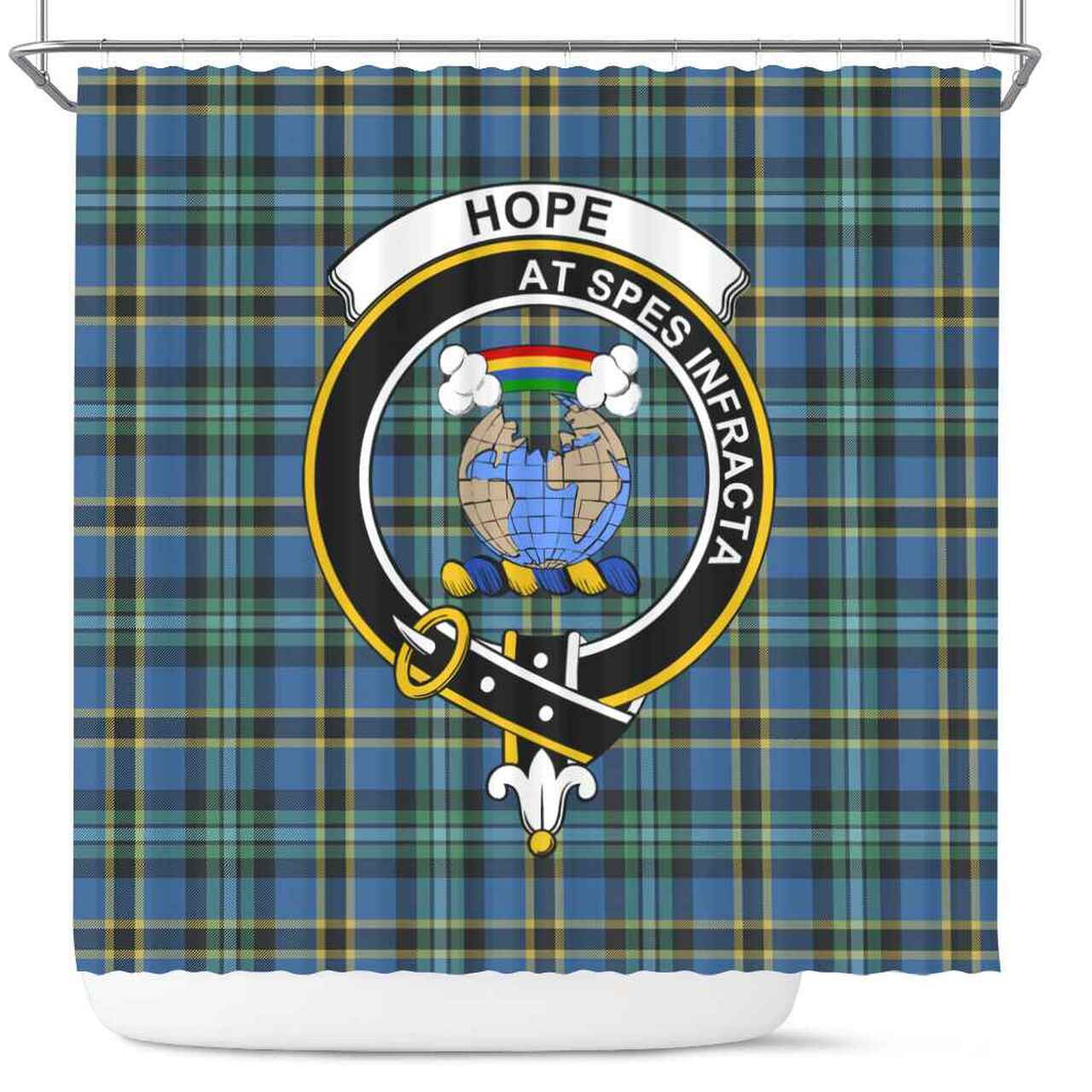 Hope Tartan Crest Shower Curtain