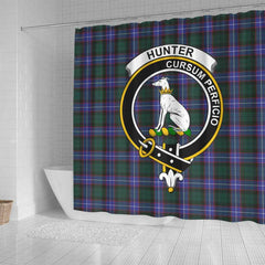 Hunter Tartan Crest Shower Curtain